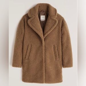 Abercrombie mid-length sherpa coat
